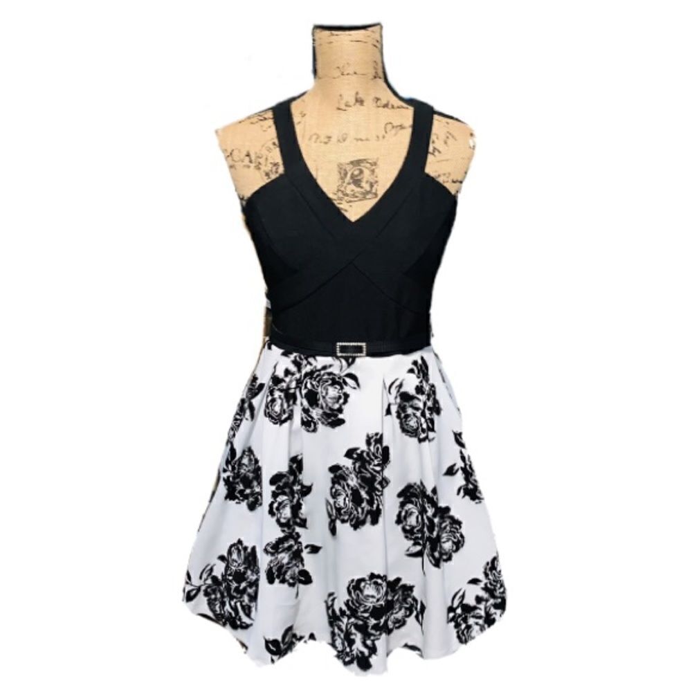 Crystal Doll floral formal dress size 9